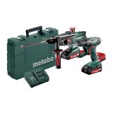 BATERIJSKI STROJI V KOMPLETU METABO COMBO SET 2.3.2 18 V (BS 18 + KHA 18 LTX)