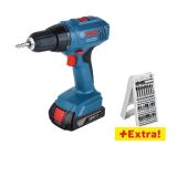 AKUMULATORSKI VRTALNIK BOSCH GSR 1800-LI 2X1.5 AH + 25 DELNI SET