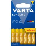ALKALNI BATERIJSKI VLOŽEK VARTA LONGLIFE AAA 6/1