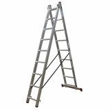 ALU DVODELNA LESTEV KRAUSE 2X9 STOPNIC, VEČNAMENSKA 2.43 M/ 4.48 M