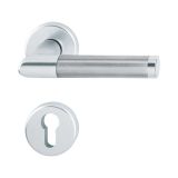 ALU KLJUKA ZA VRATA HOPPE AMSTERDAM Z ROZETO CIL. F1-F69