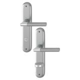 ALU KLJUKA ZA VRATA HOPPE LECCE S ŠČITOM WC F49-F9-2