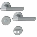 ALU KLJUKA ZA VRATA HOPPE LECCE Z ROZETO WC F49-F9-2