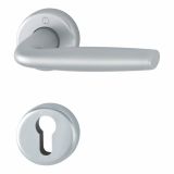 ALU KLJUKA ZA VRATA HOPPE MILOS Z ROZETO CILINDER F94-1