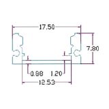 SESTAVNI DEL MENTES ALU PROFIL 1M NADGRADNI MAT - KLIP ZAPENJANJE