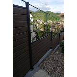 STEBRIČEK ZA WPC OGRAJO ALU ZGORNJI ZAKLJUČEK D=1800 MM