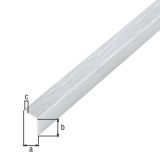 KOTNI PROFIL ALBERTS ALU, 10X10X1X1000 MM SAMOLEPLJIV, INOX IZGLED