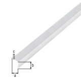 KOTNI PROFIL ALBERTS ALU, 10X10X1X1000 MM SAMOLEPLJIV, KROM IZGLED