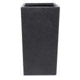 FIBER ZUNANJI LONEC TS AMFA ČRN 27X27 VIŠ 55 CM KVADRATEN