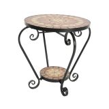 KOVINSKA MIZA DECORIS ANDORRA MOZAIK FI 40X44 CM