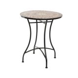 KOVINSKA MIZA DECORIS ANDORRA MOZAIK FI 60X71 CM