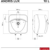 GRELNIK VODE, BOJLER, ELEKTRIČNI  ARISTON ANDRIS LUX 10 UR /5 EU  PODPULTNI