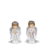 PRAZNIČNA FIGURA ANGEL SEDEČI 13.5 CM