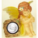 FIGURA, OKRASNA ANGEL SOLARNI MIX BARV VIŠ 27 CM