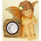 FIGURA, OKRASNA ANGEL SOLARNI MIX BARV VIŠ 27 CM