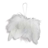OKRASEK ZA JELKO R+W ANGELSKA KRILA IZ PERJA 11 CM 2 KOSA