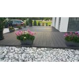 WPC DESKA ZA TERASO ANTRACIT 2200X150X25 MM OZKO/ŠIROKO REBRANA