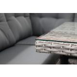 GARNITURA UMETNI RATAN BIVA AREZZO 2-DELNA, SIVA MIZA+KLOP