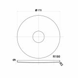 DODATNA OPREMA ZA PIPE UNITAS POKRIVNA PLOŠČA ZA TUŠ HARMONY