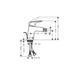 HANSGROHE MYCUBE PIPA ZA BIDE