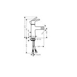 PIPA ZA BIDE HANSGROHE TALIS-S ZGORNJI DEL SIFONA