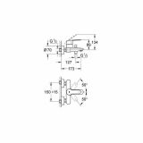 GROHE ENOROČNA ARMATURA ZA KAD EUROSTYLE COSMOPOLITAN