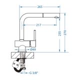 ARMATURA ZA KORITO ALVEUS ARMATURA EVITA-P ALVEUS
