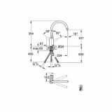 PIPA KUHINJSKA GROHE EUROSTYLE COSMOPOLITAN STOJEČA, 3 CEVI