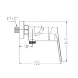 ARMATURA ZA TUŠ BLITZ VIVA 1717 LES