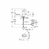 PIPA ZA UMIVALNIK GROHE EUROCUBE M