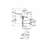 PIPA ZA UMIVALNIK GROHE EURODISC COSMOPOLITAN
