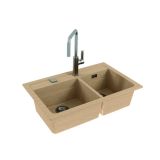 GRANITAL POMIVALNO KORITO ALVEUS ATROX 50, BEIGE G55 790X500 MM