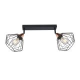 DEKORATIVNI REFLEKTOR FEROTEHNA AXEL 2 2XE27 ČRN / BAKER