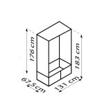 BALKONSKI RASTLINJAK VITAVIA AROMA 900 HKP 4 MM, SET, ELOKSIRANO ALUMINIJ