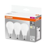 LED ŽARNICA E27 OSRAM BASE CLA75 11.5W/827 MAT 220-240V PAK/3