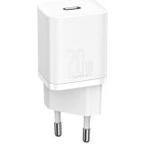 BASEUS ADAPTER HIŠNI POLNILEC 220V SUPER-SI QUICK CHARGE 20W VHOD TYPE C - ORIGINAL (EU BLISTER) BEL