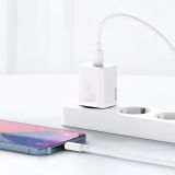 BASEUS ADAPTER HIŠNI POLNILEC 220V SUPER-SI QUICK CHARGE 20W VHOD TYPE C - ORIGINAL (EU BLISTER) BEL