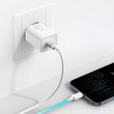 BASEUS ADAPTER HIŠNI POLNILEC 220V SUPER-SI QUICK CHARGE 20W VHOD TYPE C - ORIGINAL (EU BLISTER) BEL