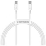 BASEUS PODATKOVNI KABEL CATYS-B02 SUPIRIOR QUICK CHARGE 100W TYPE C NA TYPE C - BEL