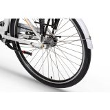 ELEKTRIČNO KOLO ECOBIKE BASIC NEXUS BELE BARVE MESTNO 71.12 CM (28")