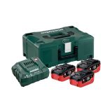 OSNOVNI SET METABO 3 X LIHD 5.5 AH + METALOC
