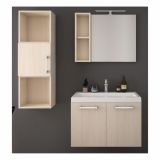 MDF LAK.KOPAL.OMARICA AQUAESTIL BAZA ARWEN 80 Z VRATI BELO DREVO 80X51X13