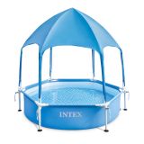 OTROŠKI BAZEN INTEX METAL FRAME 183X38 CM Z BALDAHINOM
