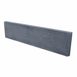 BETONSKI ROBNIK GOREC 5.5X100X25 CM DVOSLOJNI-SIV POLKROŽEN