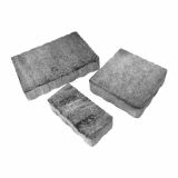 BETONSKI TLAKOVEC OBLAK GROUP RUSTIKAL MIX 16 TONALIT-SIV, ČRN, BEL