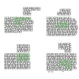 BETONSKI TLAKOVEC SEMMELROCK DOMINO 30/15/5, 25/15/5 SIVA KOMBINIRANA OBLIKA