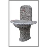 BETONSKI UMIVALNIK CEGRAM VRTNI GABER S POLICO, PRANO SIVO, ZADNJA STRAN PRANA, KORITO GLADKO