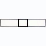 NADGRADNA STROP. SVETILKA BILITY 1X36W, ČRN ROB EASY DIM, PRAVOKOTNA 2