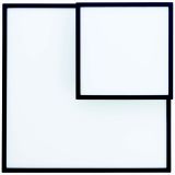 NADGRADNA STROP. SVETILKA BILITY 1X36W, ČRN ROB EASY DIM, PRAVOKOTNA