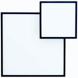 NADGRADNA STROP. SVETILKA BILITY 1X36W, ČRN ROB EASY DIM, PRAVOKOTNA